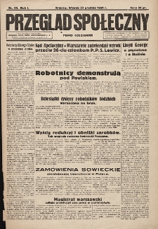 Przegląd Społeczny. 1930, nr 23