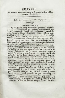 Polacy we Francyi : tygodnik awenioński. 1832, Kiliński