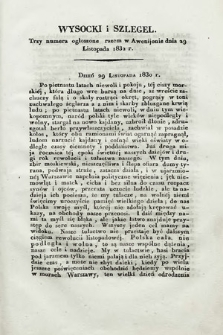 Polacy we Francyi : tygodnik awenioński. 1832, Wysocki i Szlegel