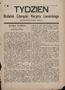 Tydzień : dodatek literacki „Kurjera Lwowskiego”. 1893, nr 9