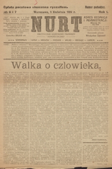 Nurt : dwutygodnik akademickiej młodzieży demokratycznej. 1924, nr 6-7