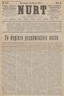 Nurt : miesięcznik Młodej Demokracji Polskiej. 1925, nr 2-3