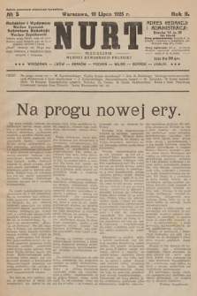 Nurt : miesięcznik Młodej Demokracji Polskiej. 1925, nr 5