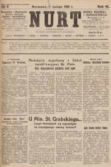 Nurt : dwutygodnik Młodej Demokracji Polskiej. 1926, nr 3