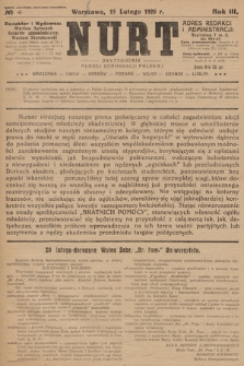 Nurt : dwutygodnik Młodej Demokracji Polskiej. 1926, nr 4