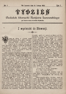 Tydzień : dodatek literacki „Kurjera Lwowskiego”. 1899, nr 7