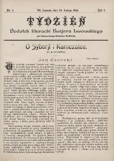 Tydzień : dodatek literacki „Kurjera Lwowskiego”. 1899, nr 9