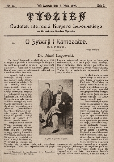 Tydzień : dodatek literacki „Kurjera Lwowskiego”. 1899, nr 19