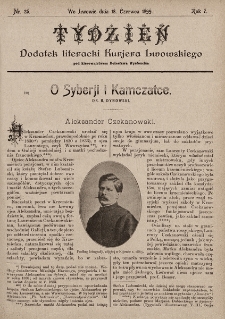 Tydzień : dodatek literacki „Kurjera Lwowskiego”. 1899, nr 25