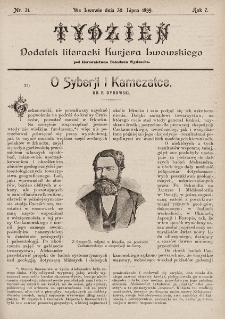 Tydzień : dodatek literacki „Kurjera Lwowskiego”. 1899, nr 31