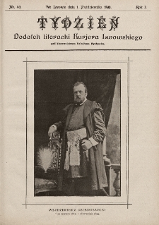 Tydzień : dodatek literacki „Kurjera Lwowskiego”. 1899, nr 40