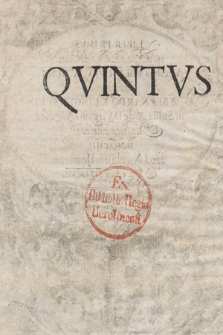 Liber Primus S. Symphoniarum Vocibus VIII. VII. VI. V. IV. III. II. I. Quintus