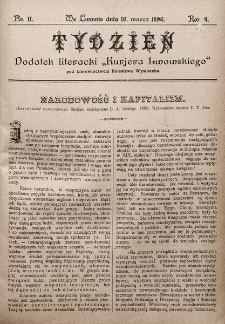 Tydzień : dodatek literacki „Kurjera Lwowskiego”. 1896, nr 11
