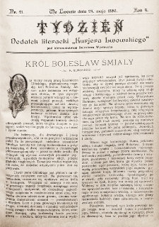 Tydzień : dodatek literacki „Kurjera Lwowskiego”. 1896, nr 21