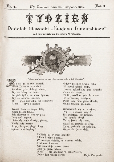 Tydzień : dodatek literacki „Kurjera Lwowskiego”. 1896, nr 47
