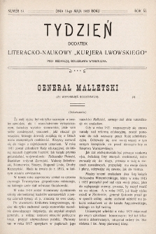 Tydzień : dodatek literacko-naukowy „Kurjera Lwowskiego”. 1903, nr 19