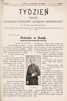 Tydzień : dodatek literacko-naukowy „Kurjera Lwowskiego”. 1903, nr 36