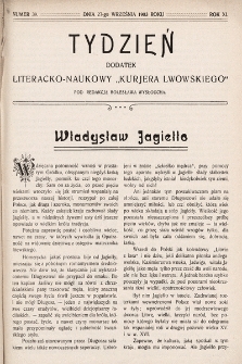 Tydzień : dodatek literacko-naukowy „Kurjera Lwowskiego”. 1903, nr 39