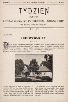Tydzień : dodatek literacko-naukowy „Kurjera Lwowskiego”. 1903, nr 51