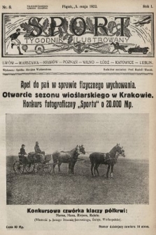 Sport : tygodnik ilustrowany. 1922, nr 8