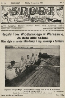 Sport : tygodnik ilustrowany. 1922, nr 14