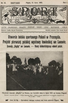 Sport : tygodnik ilustrowany. 1922, nr 18