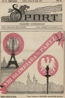 Sport : tygodnik ilustrowany. 1924, nr 91