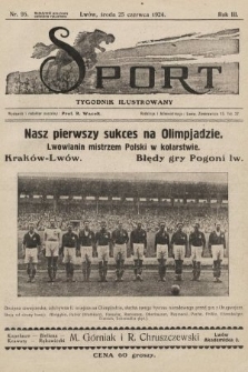 Sport : tygodnik ilustrowany. 1924, nr 95