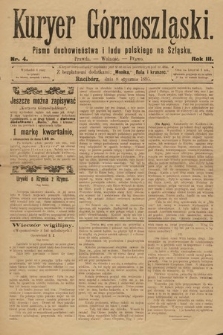 Kuryer Górnoszląski : pismo duchowieństwa i ludu polskiego na Szląsku. 1895, nr 4