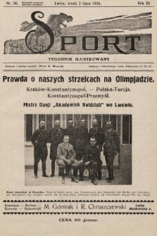 Sport : tygodnik ilustrowany. 1924, nr 96
