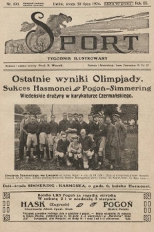 Sport : tygodnik ilustrowany. 1924, nr 100