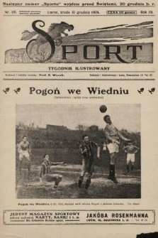 Sport : tygodnik ilustrowany. 1924, nr 119