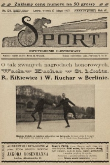 Sport : dwutygodnik ilustrowany. 1925, nr 124