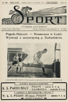 Sport : tygodnik ilustrowany. 1925, nr 130