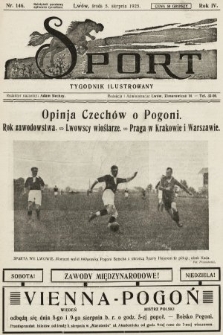 Sport : tygodnik ilustrowany. 1925, nr 146