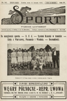 Sport : tygodnik ilustrowany. 1925, nr 147
