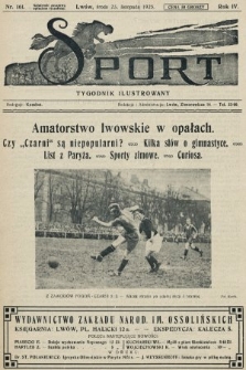 Sport : tygodnik ilustrowany. 1925, nr 161