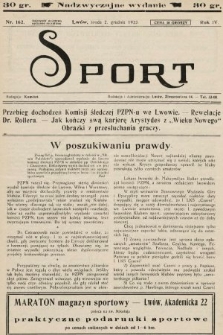 Sport : tygodnik ilustrowany. 1925, nr 162 (wydanie nadzwyczajne)