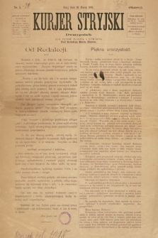 Kurjer Stryjski : dwutygodnik dla spraw miasta i powiatu. 1895, nr 1
