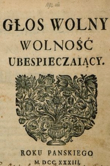 Głos Wolny Wolność Ubespieczaiący