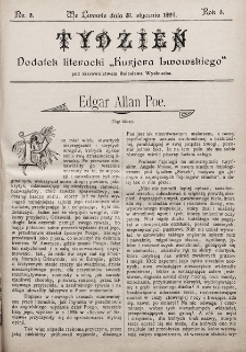 Tydzień : dodatek literacki „Kurjera Lwowskiego”. 1897, nr 5