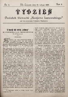 Tydzień : dodatek literacki „Kurjera Lwowskiego”. 1897, nr 8