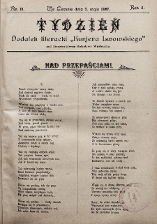 Tydzień : dodatek literacki „Kurjera Lwowskiego”. 1897, nr 18