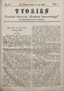 Tydzień : dodatek literacki „Kurjera Lwowskiego”. 1897, nr 20