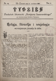 Tydzień : dodatek literacki „Kurjera Lwowskiego”. 1897, nr 23