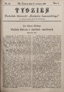 Tydzień : dodatek literacki „Kurjera Lwowskiego”. 1897, nr 26