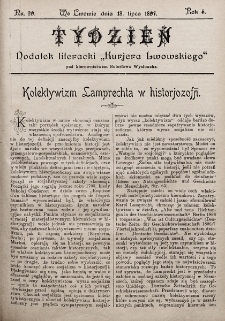 Tydzień : dodatek literacki „Kurjera Lwowskiego”. 1897, nr 29
