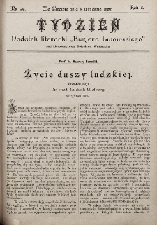 Tydzień : dodatek literacki „Kurjera Lwowskiego”. 1897, nr 36