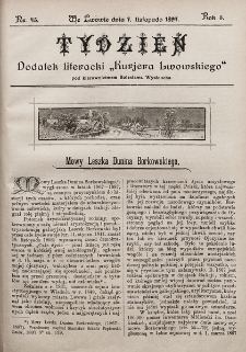 Tydzień : dodatek literacki „Kurjera Lwowskiego”. 1897, nr 45