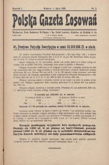 Polska Gazeta Losowań. 1928, nr 2